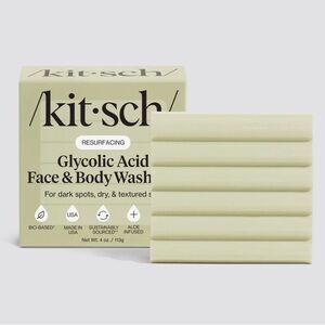 KITSCH. Glycolic acid exfoliating face & body wash